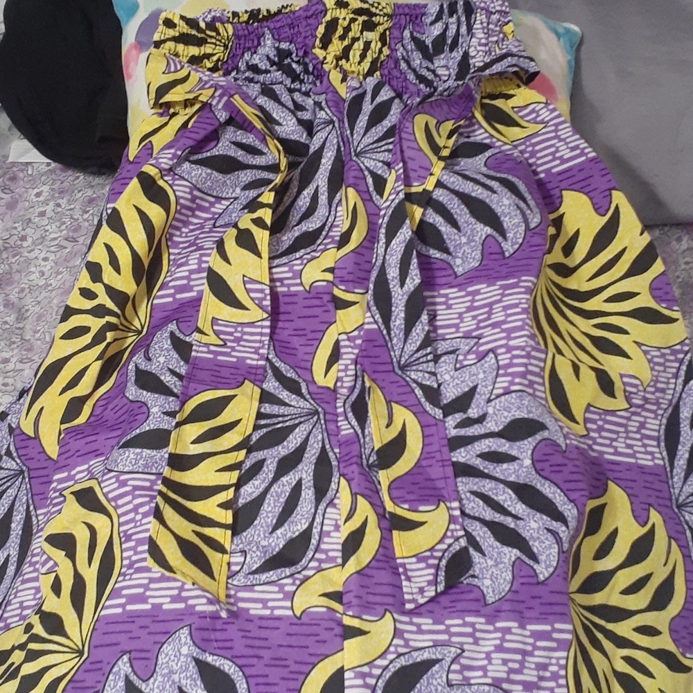 Purple flower skirt